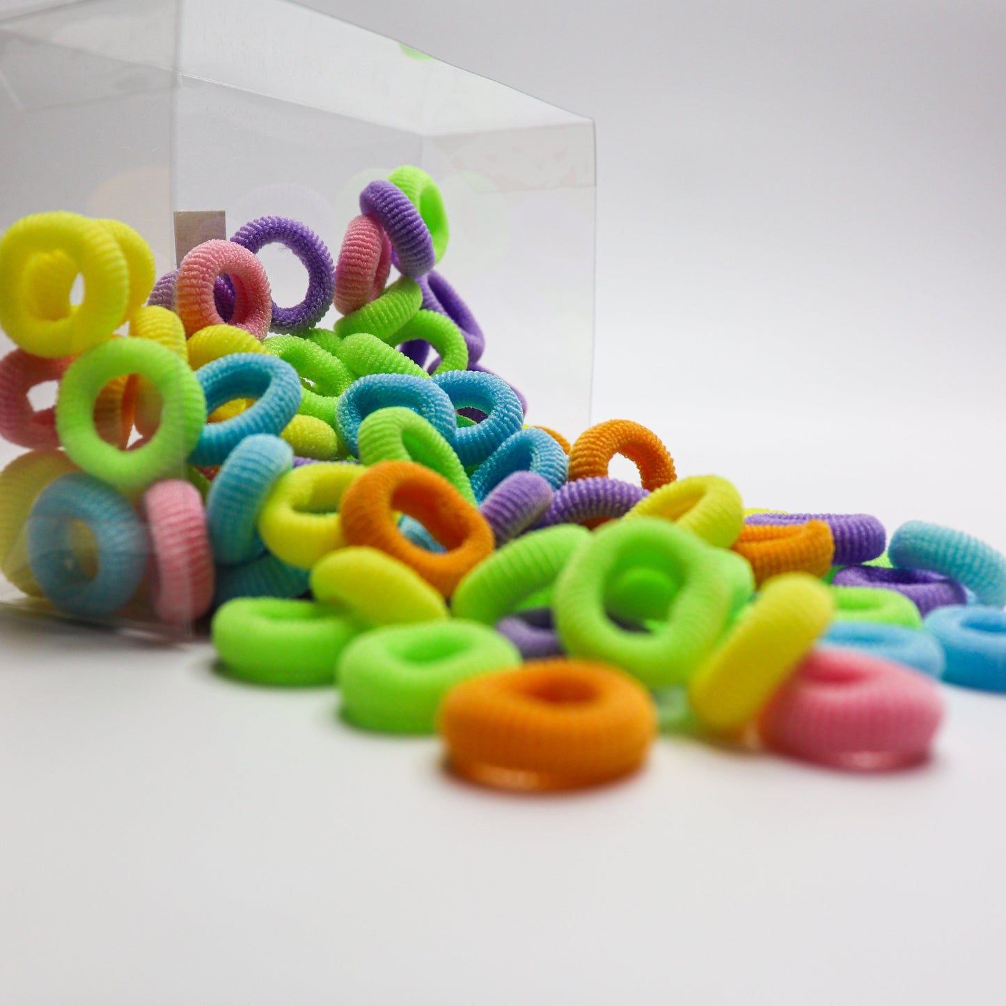 Elastic Hair Ties Mini Hair Bands -100 Pieces